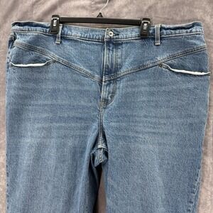 Abercrombie Fitch Jeans Womens 36 22 90s Straight‎ Ultra High Rise